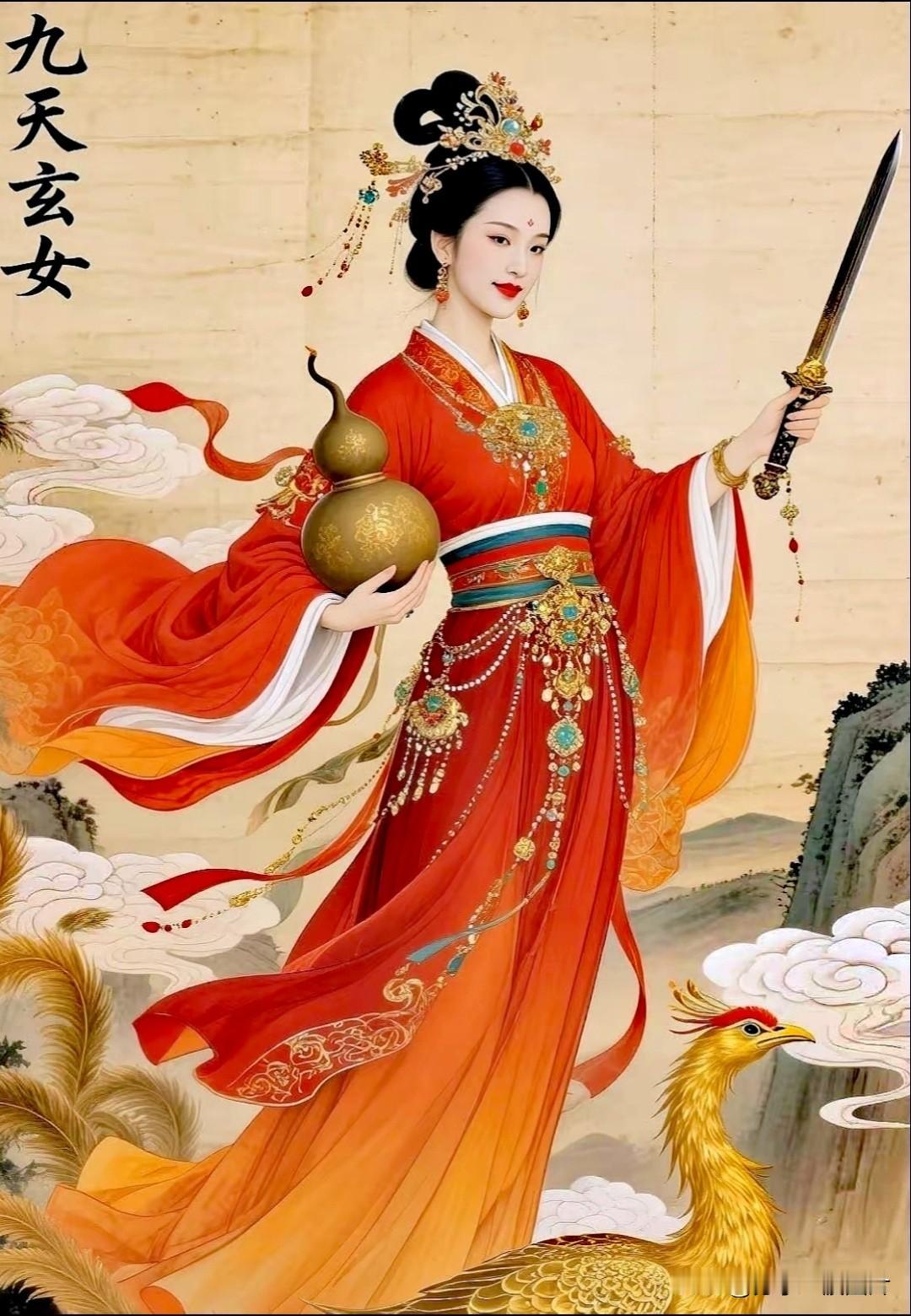 九天玄女临，诸邪皆避散。