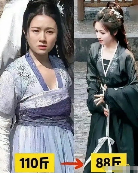 李兰迪这也是减肥堪比整容了吧。《梦回》（2019年）：婴儿肥明显，古装扮相被