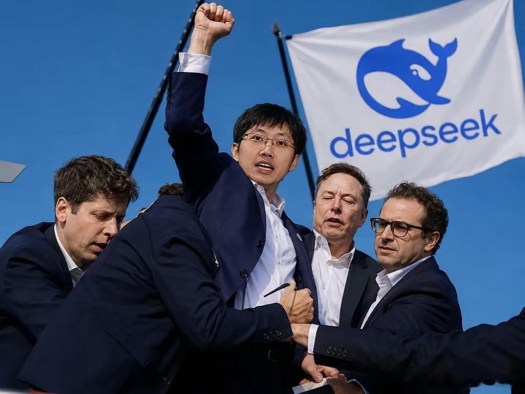 DeepSeek-V4-Flash正式版API上线公测，这张图也火了，好奇抱着梁