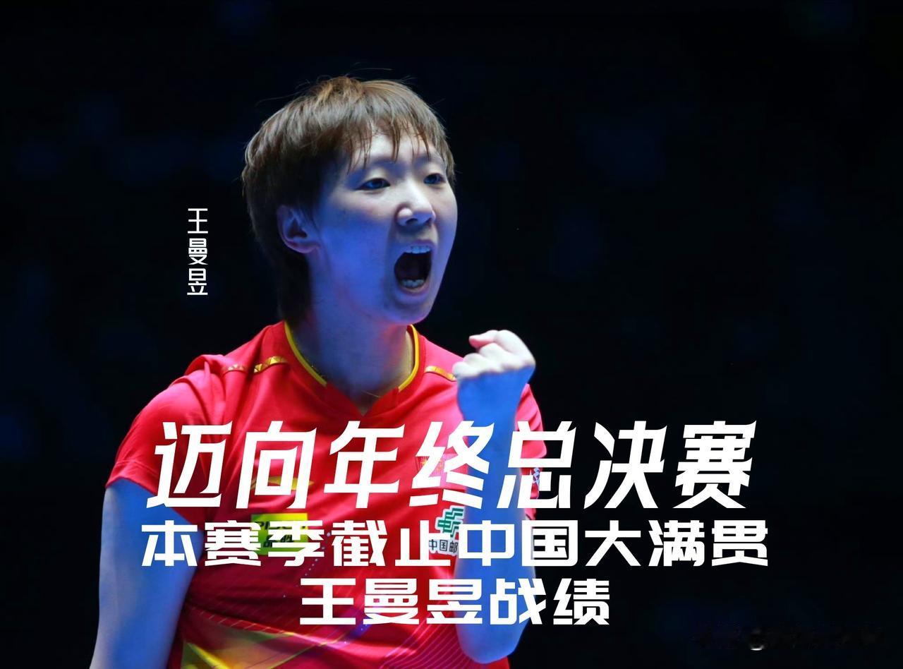【迈向年终总决赛！本赛季截止中国大满贯王曼昱战绩！】王曼昱：赛季末登顶世界第