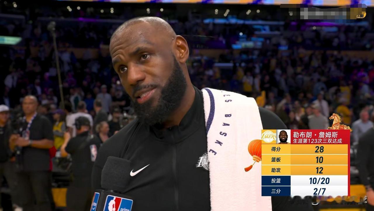 我彻底的被湖人老将詹姆斯征服了！在今天湖人主场以124：104大胜独行侠的比赛中