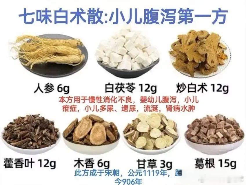 七味白术散不仅是治小儿腹泻第一方，还对脾胃失调引发的糖尿病有特效。七味白术散