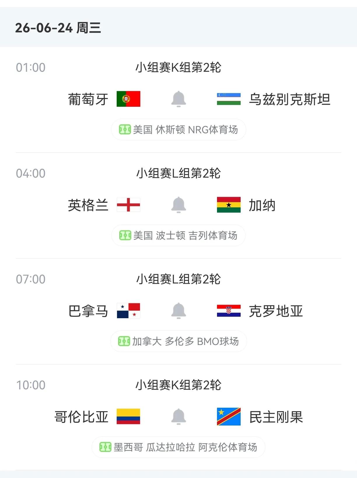 预测一下明天四场比赛：1.葡萄牙vs乌兹别克斯坦葡萄牙首轮可以说是爆冷，