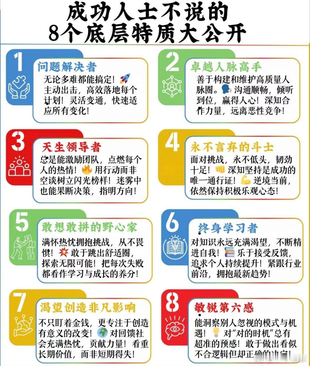 成功人士不说的8个底层特质大公开​​​