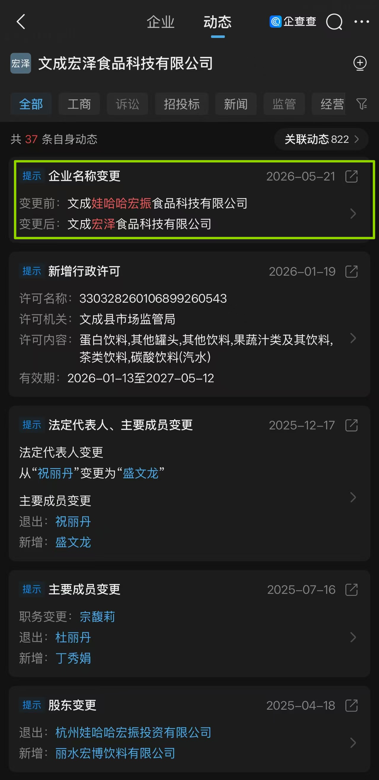 宗馥莉把自己名字印在了包装上