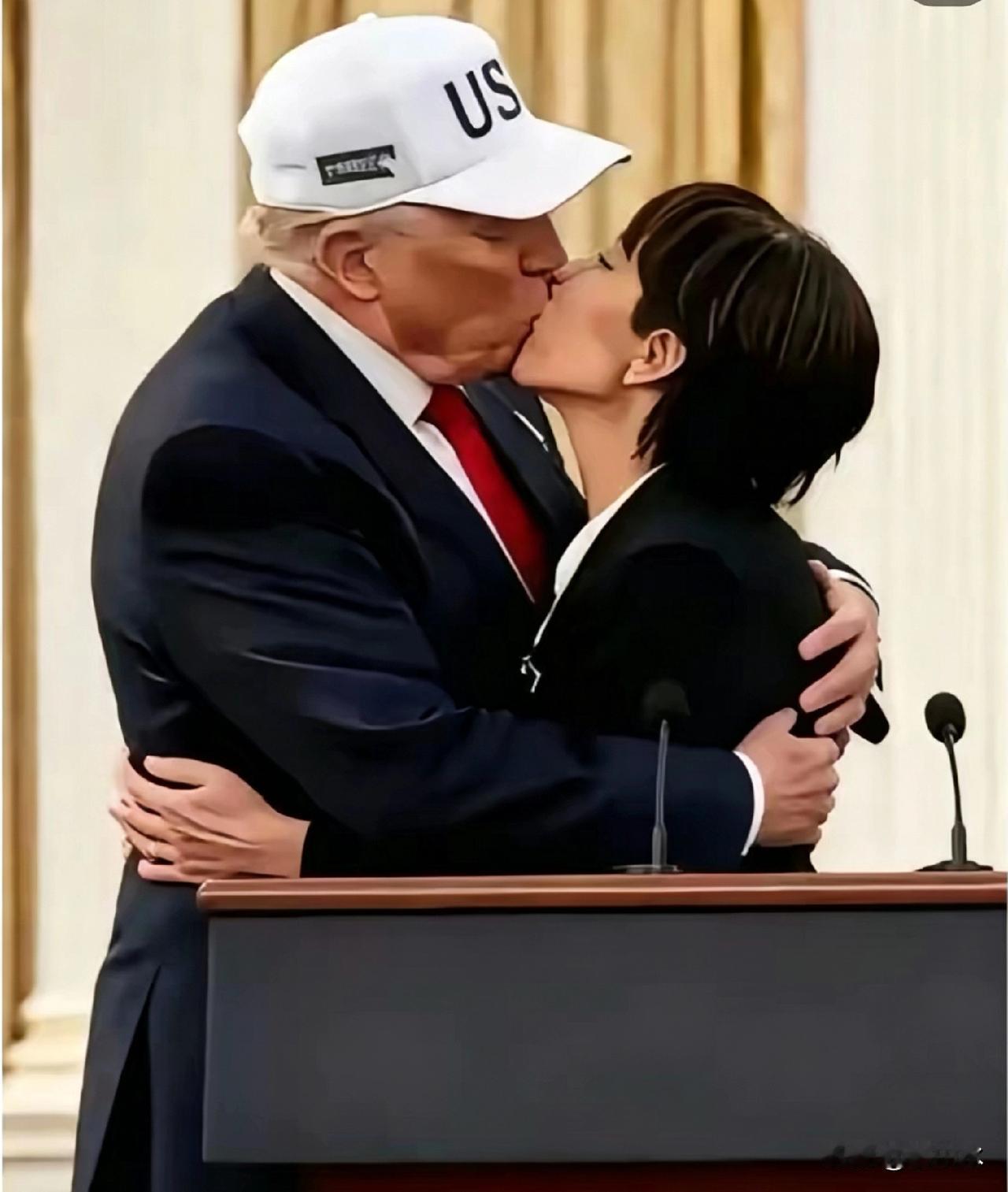  特朗普刚吃完臭豆腐，拉着梅洛尼当场口气净化器[笑着哭][笑着哭][笑着哭]