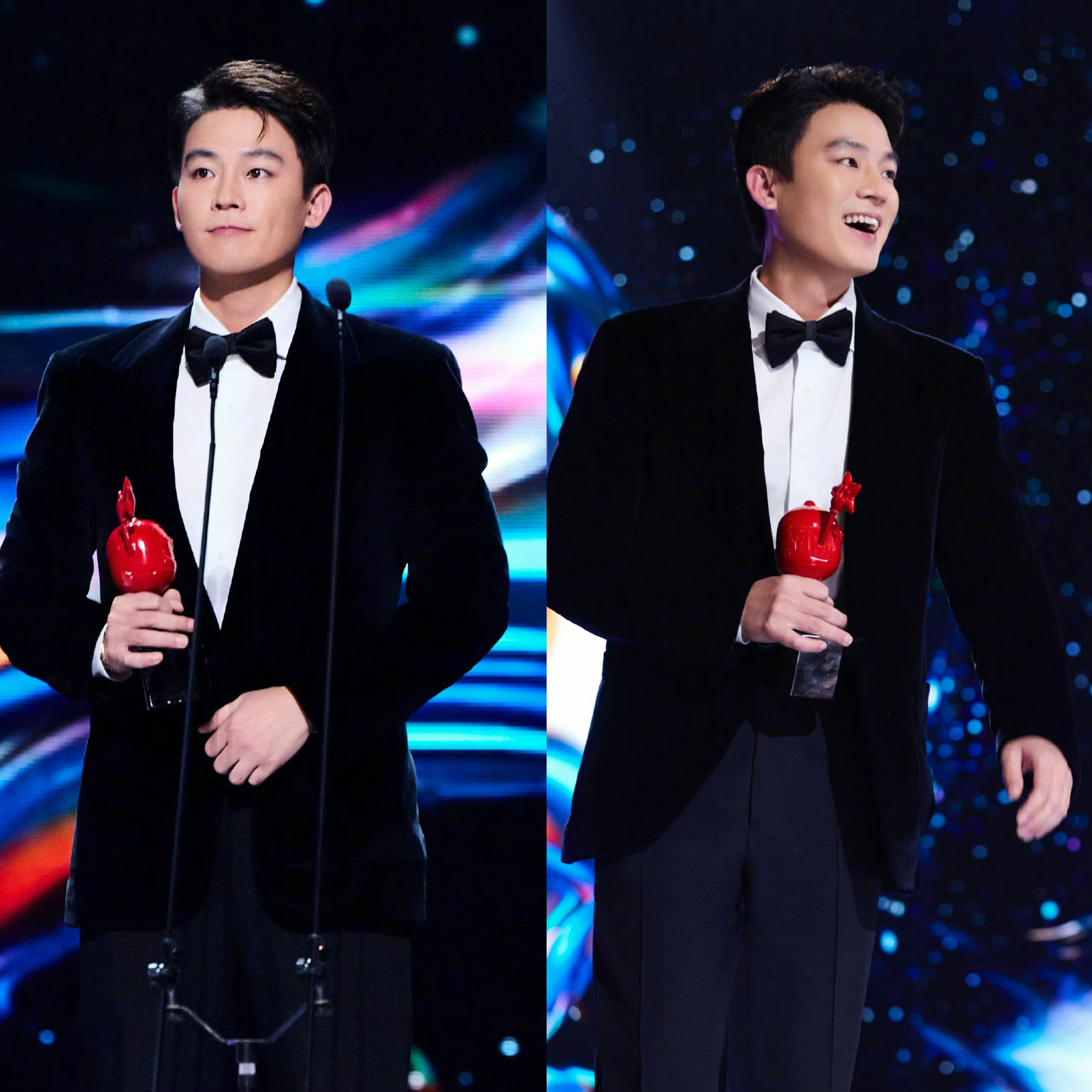 欧豪在名利场上吹羽毛名利场里满是镁光灯和吵闹，欧豪就旁若无人吹羽毛，眼睛跟着羽毛