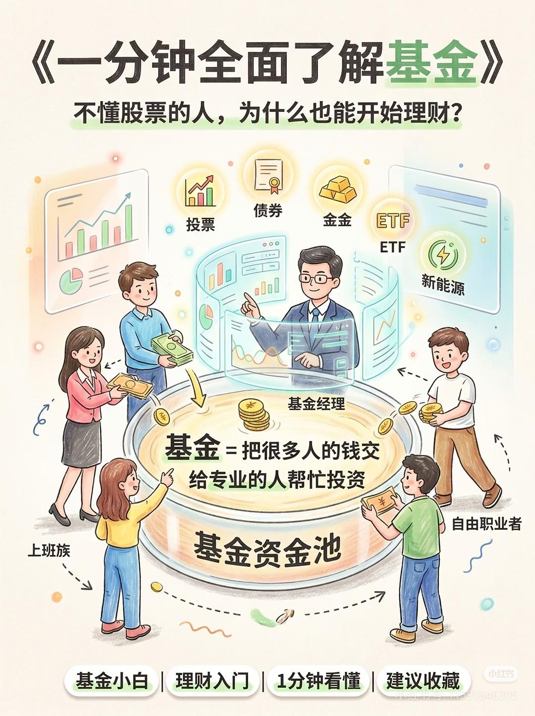 新手理财入门：一文把基金讲得明明白白🔥90%的普通人第一次理财，选基金永