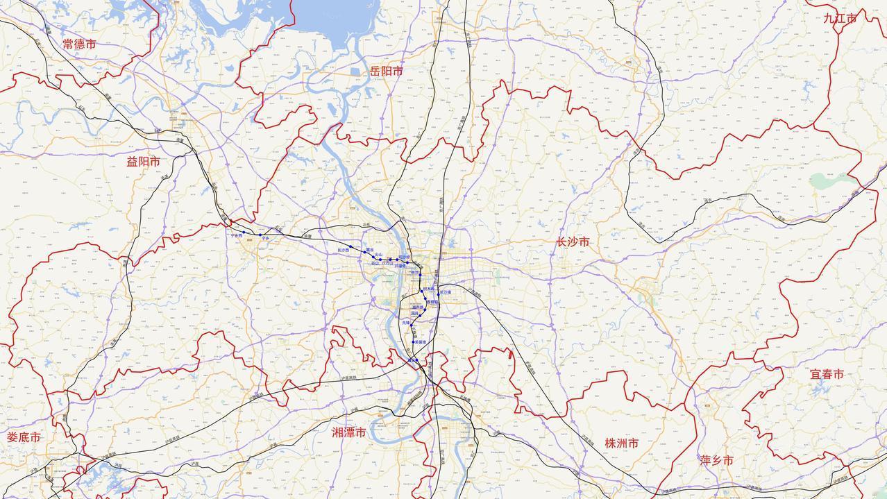 湖南省长沙市铁路及客运站分布图根据铁路12360数据，湖南省长沙市目前有以下1