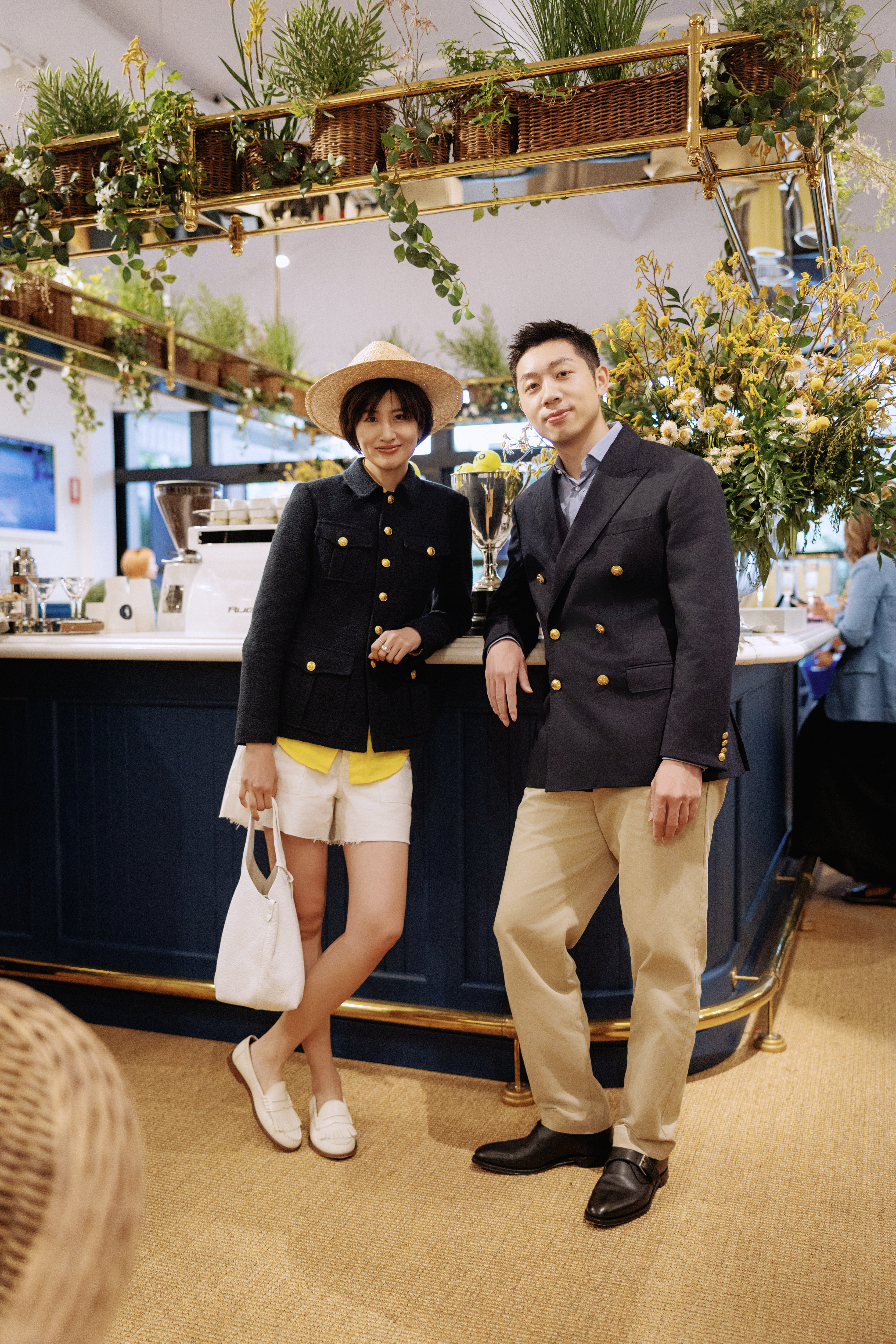 许昕、姚彦夫妇受邀前往墨尔本2026澳网公开赛现场观赛，以全套PoloRal