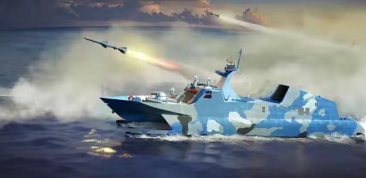 中国22型导弹快艇改进型卫星图曝光，拆除原8枚鹰击-83反舰导弹发射装置，开启功