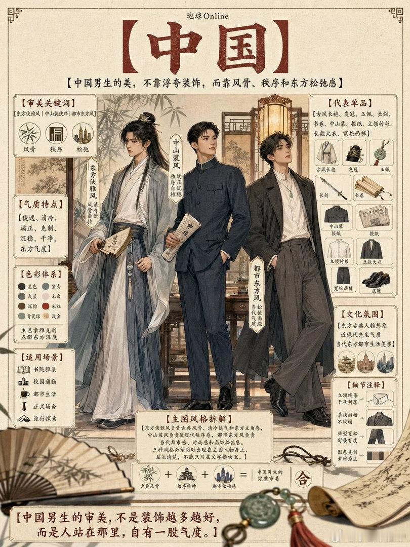 各国穿搭审美（男版）大衣确实是时尚单品里面最不挑的一个！（身高要够）中国/俄罗斯