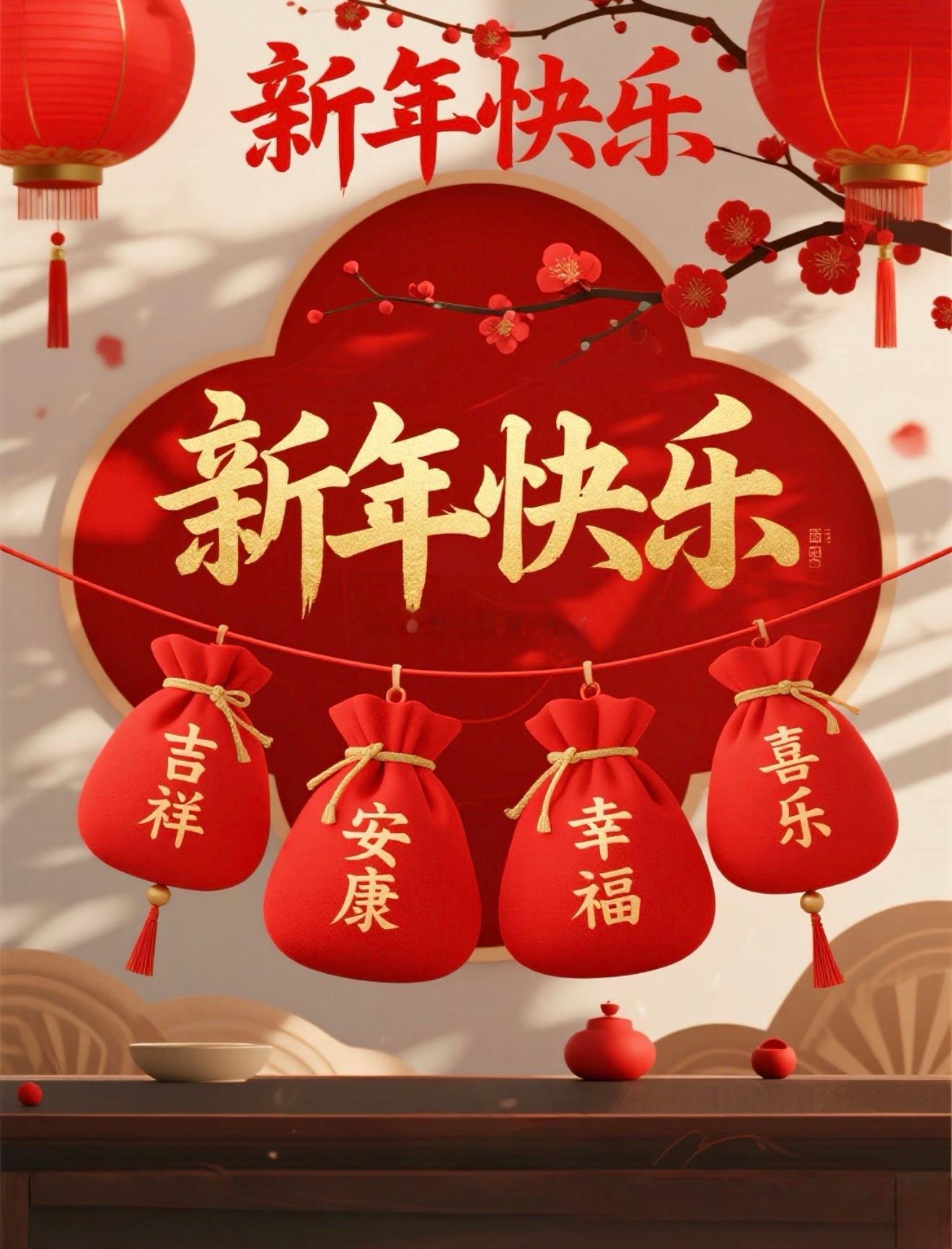 零点的烟花开启，新的一年祝大家事事如意，福禄穰穰！新年快乐