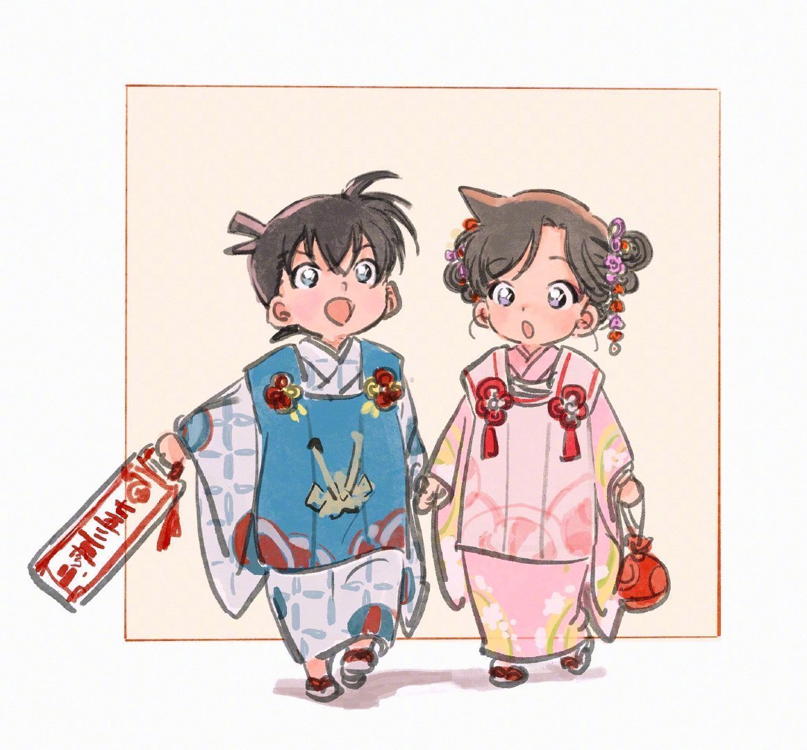 名侦探柯南新兰&京园&平和，这也太好嗑了！🤩二次元漫画x：umi_