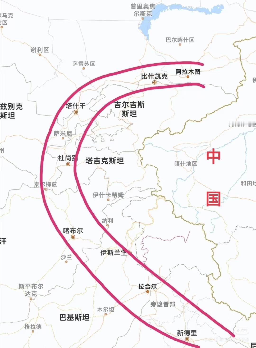 密集的环中国中南亚首都带是怎样形成的？[呲牙笑]