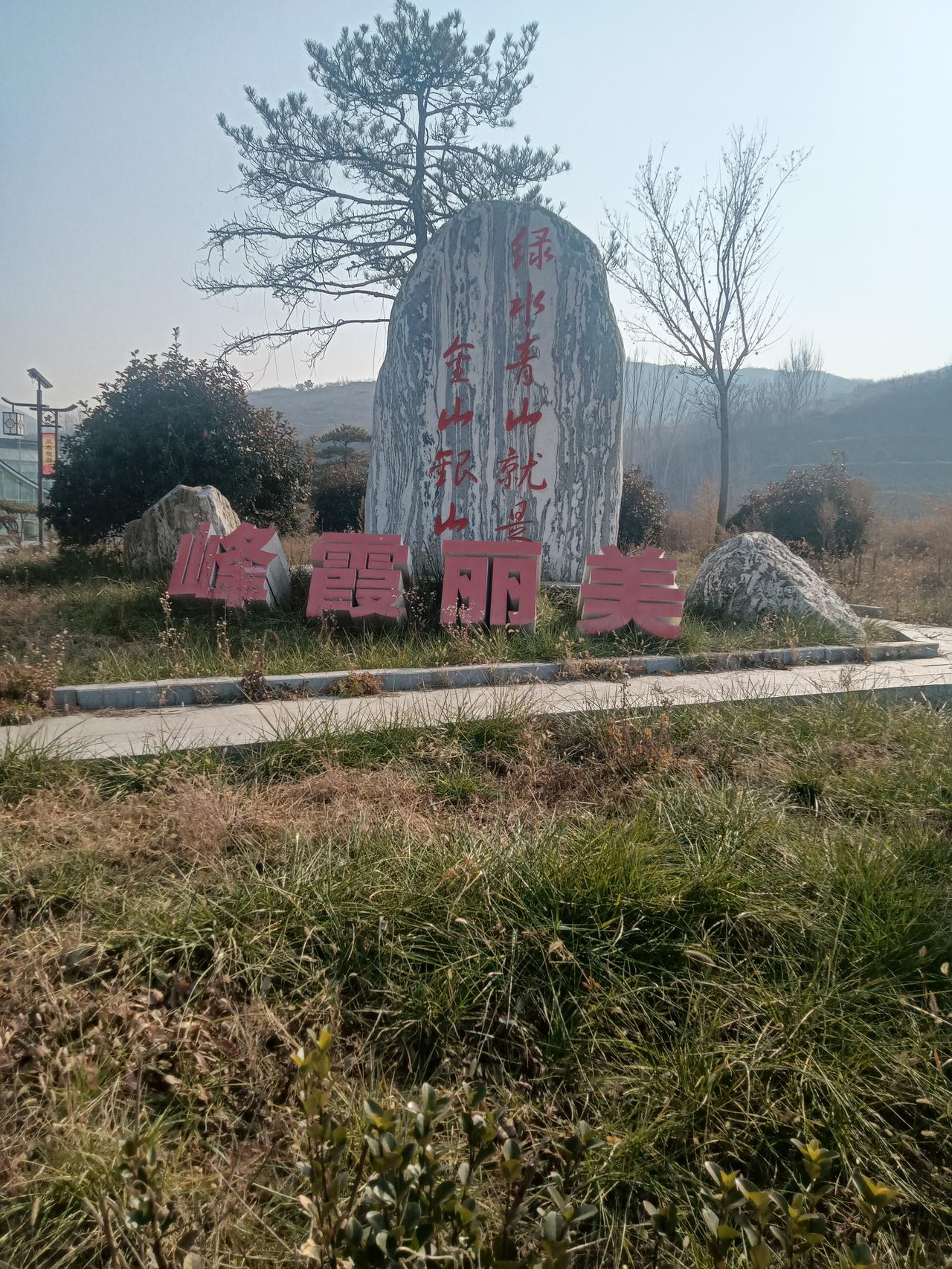 分享几张我随手拍的树木花草照片，美丽霞峰精品桃园真的太美啦！济南钢城的霞峰村是