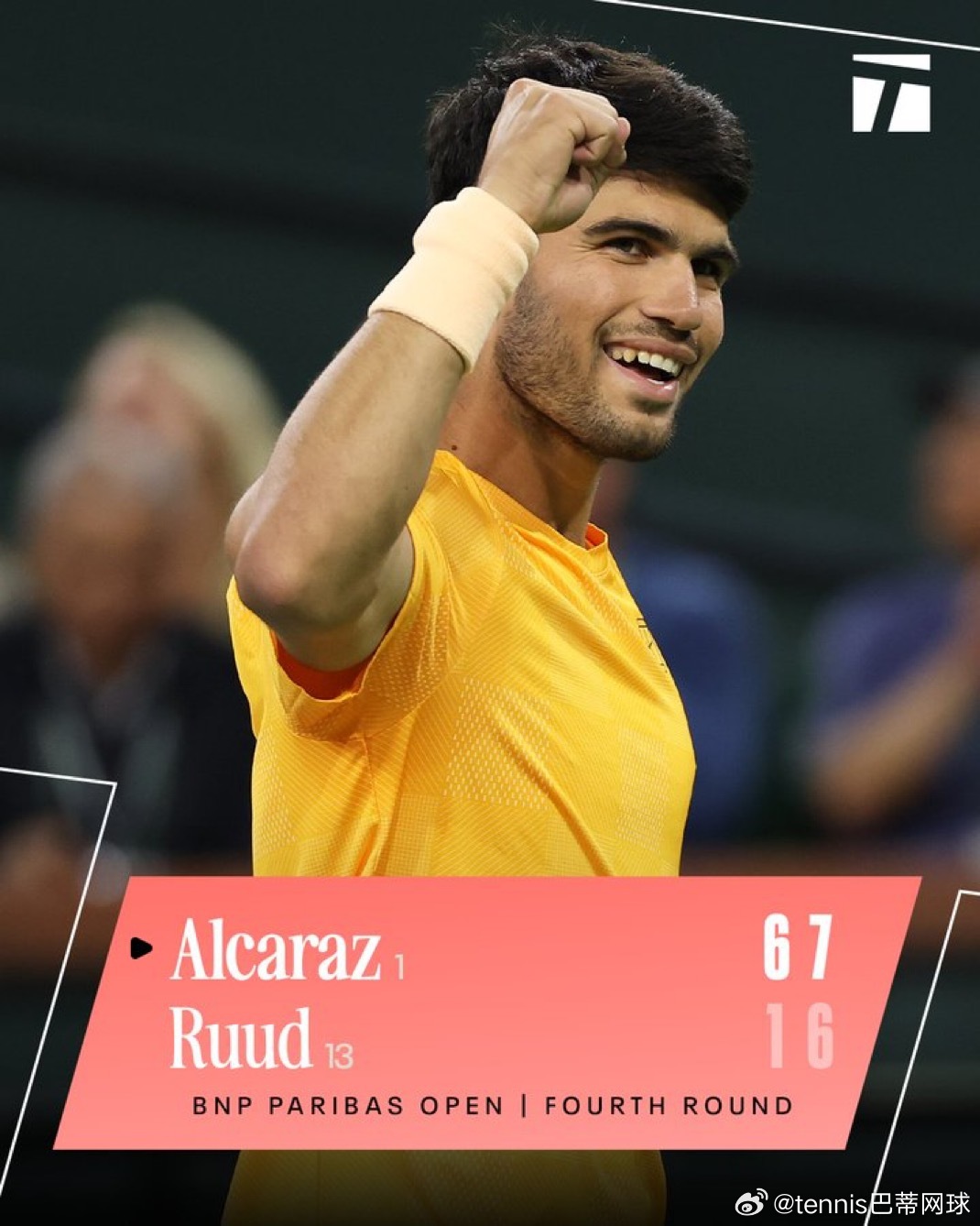 今天的比赛打的都贼快女子：🇵🇱斯瓦泰克6:2，6:0🇨🇿穆霍娃🇺🇸佩