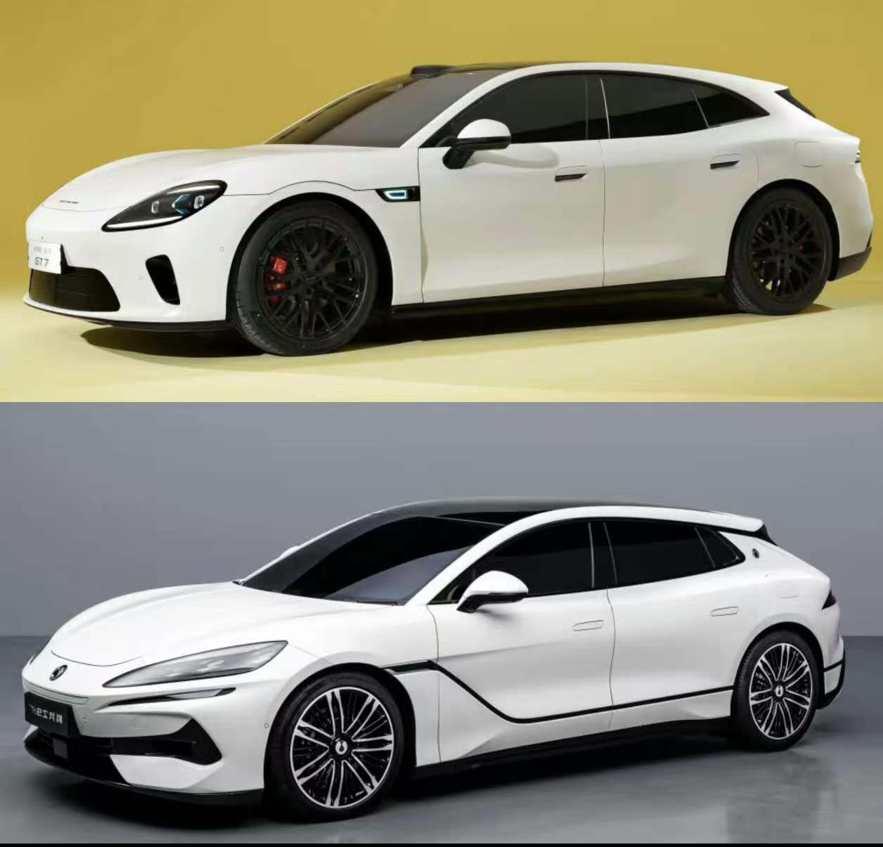 腾势z9gt和启境gt7实车亮相你喜欢哪个？（别跟我说成年人都要啊！）驭电客