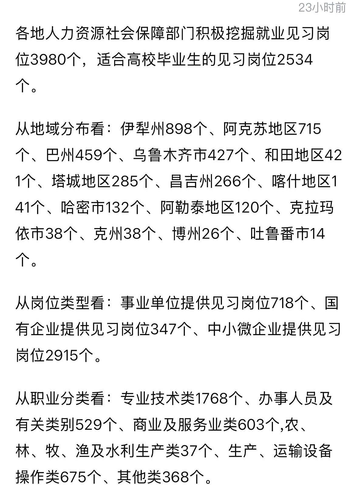 将近4000个岗位，一下全放出来了。专门给还没找到工作的年轻人、大学毕业生的。