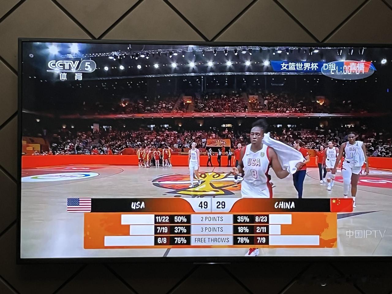 中国女篮对阵美国女篮半场结束，四问宫指导：1、半场输20分，宫指导你脸红不，