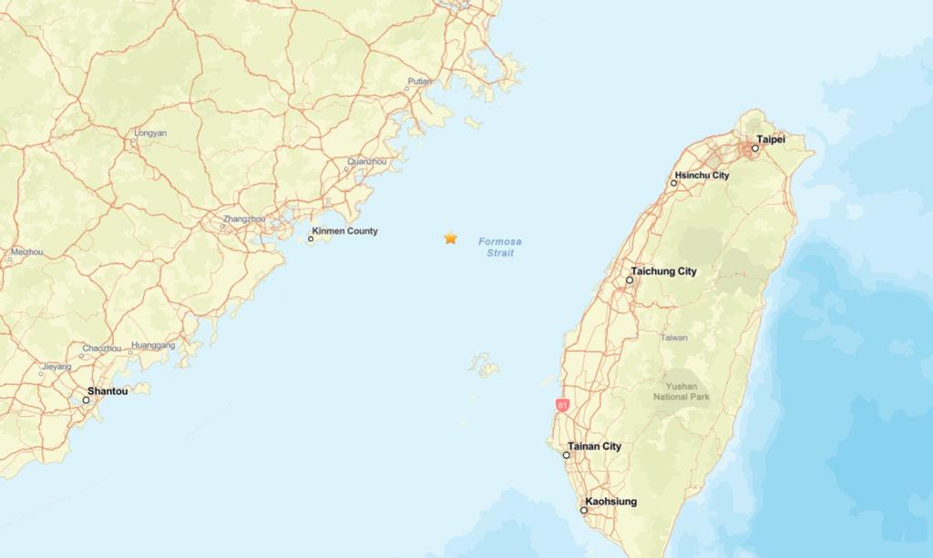 罕见规模5地震金门人睡梦中被吓醒下雨也逃出门。20日清晨6点56分，台湾海峡