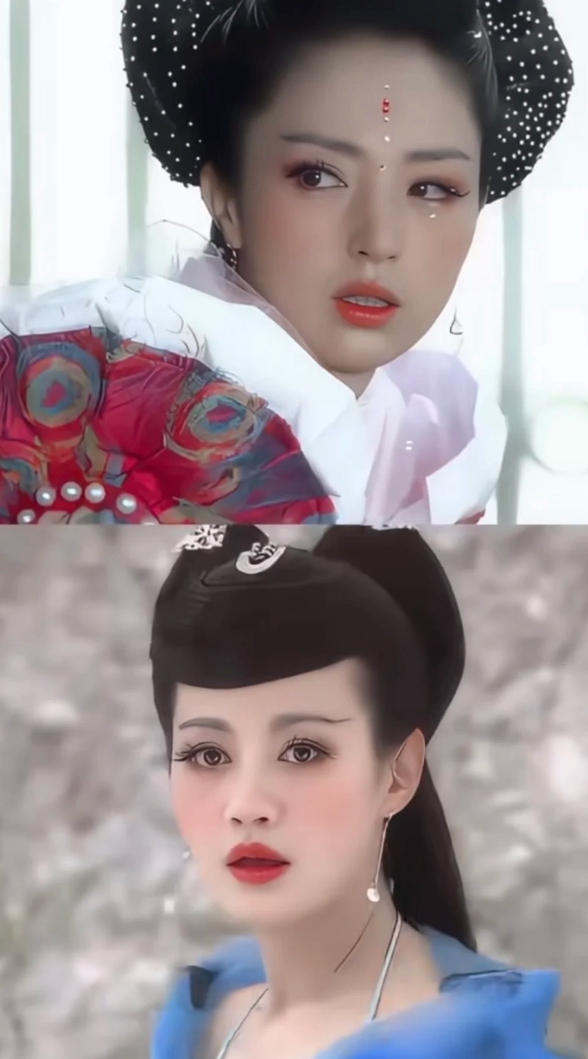 现在不流行这种妆造了吗？那时候每个美女都美的好有辦识度啊，是不是眼睛好看才能驾驭