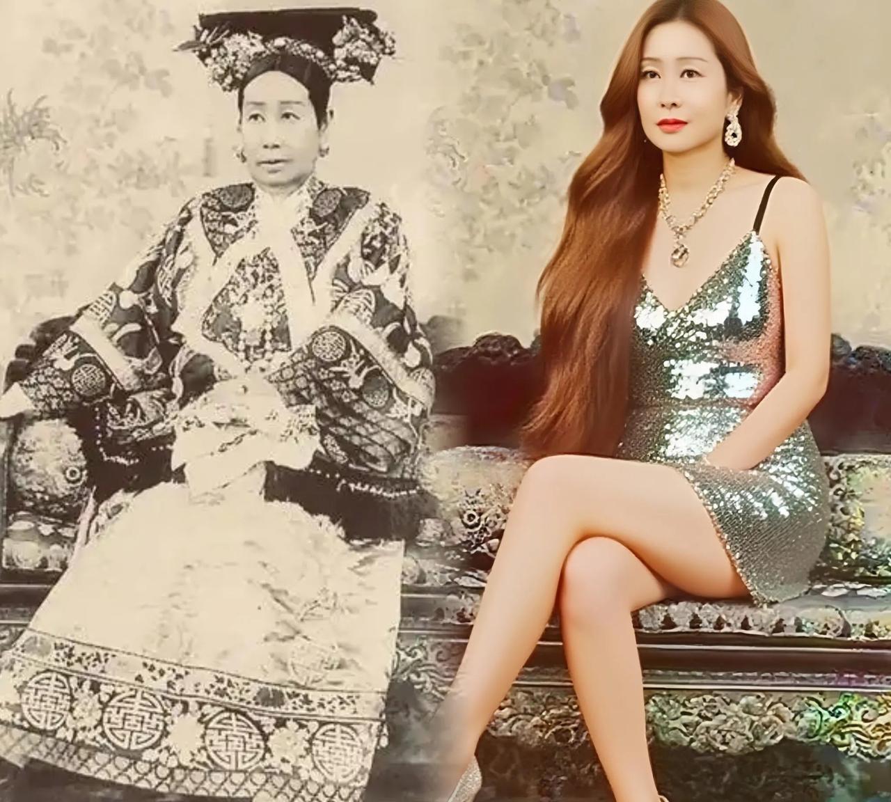 慈禧太后年轻时到底美不美？我们一看到那张拉着长驴脸，耷拉着大眼袋的慈禧像就觉得不
