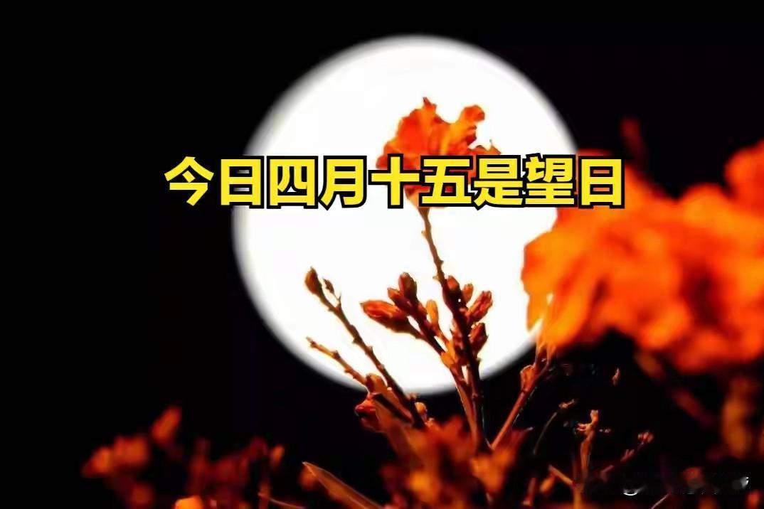 今日四月十五，“望日”叠“建日”，牢记四不做、三要吃，全年安稳顺遂今天是农