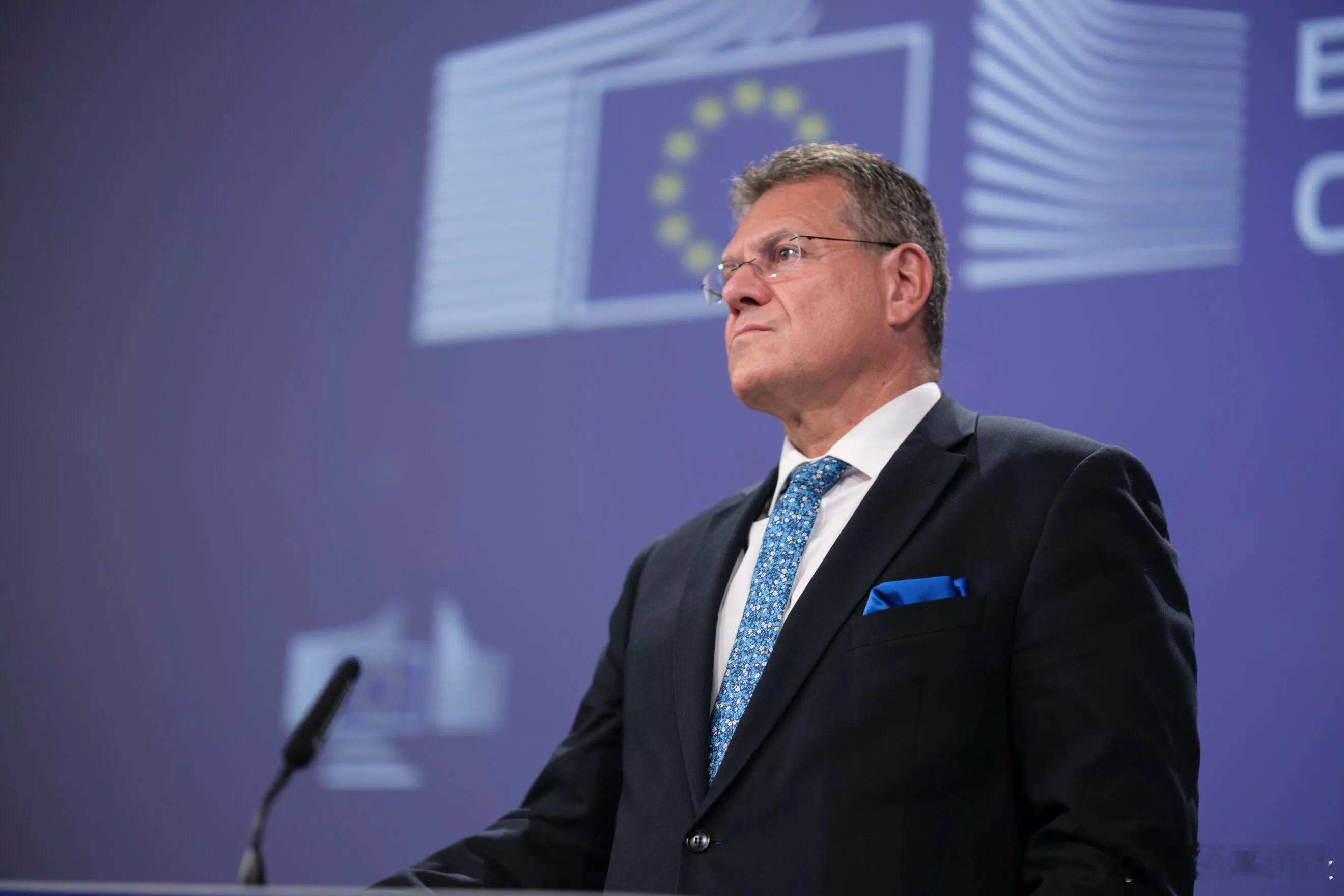 (政治报)欧盟贸易专员马罗什·谢夫乔维奇周六早些时候表示，中国已确认暂停对稀土出