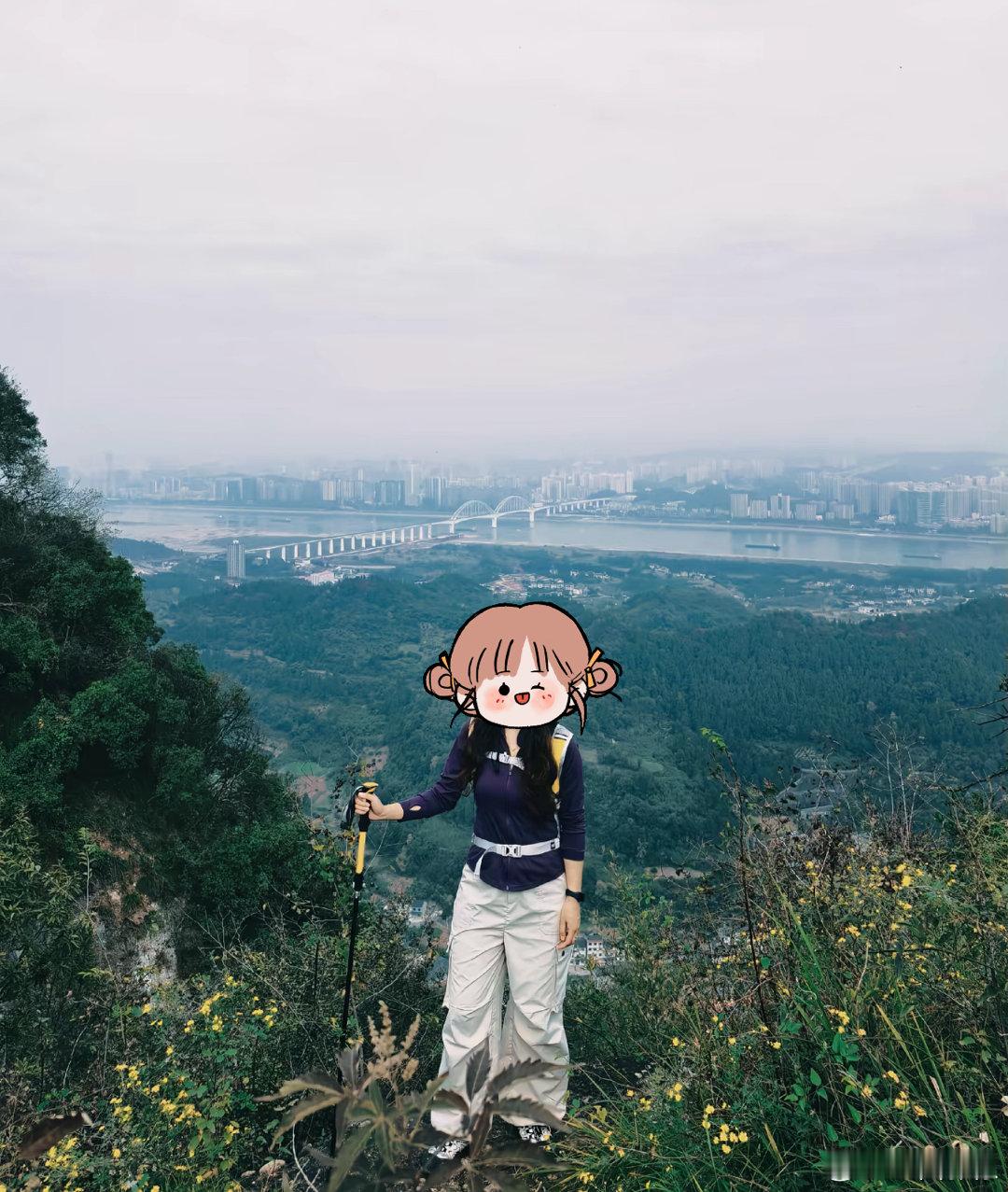 已经有观众去打卡了莫得闲的同款山顶