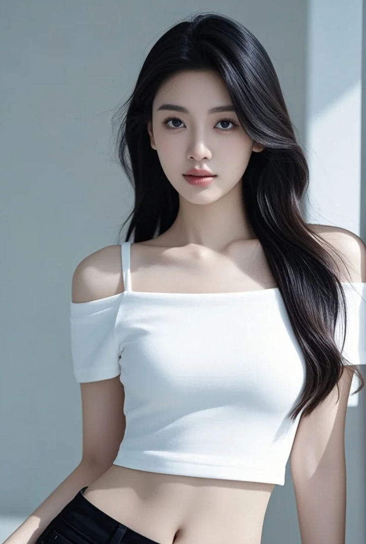 美女的下颌线比我的人生规划还清晰！