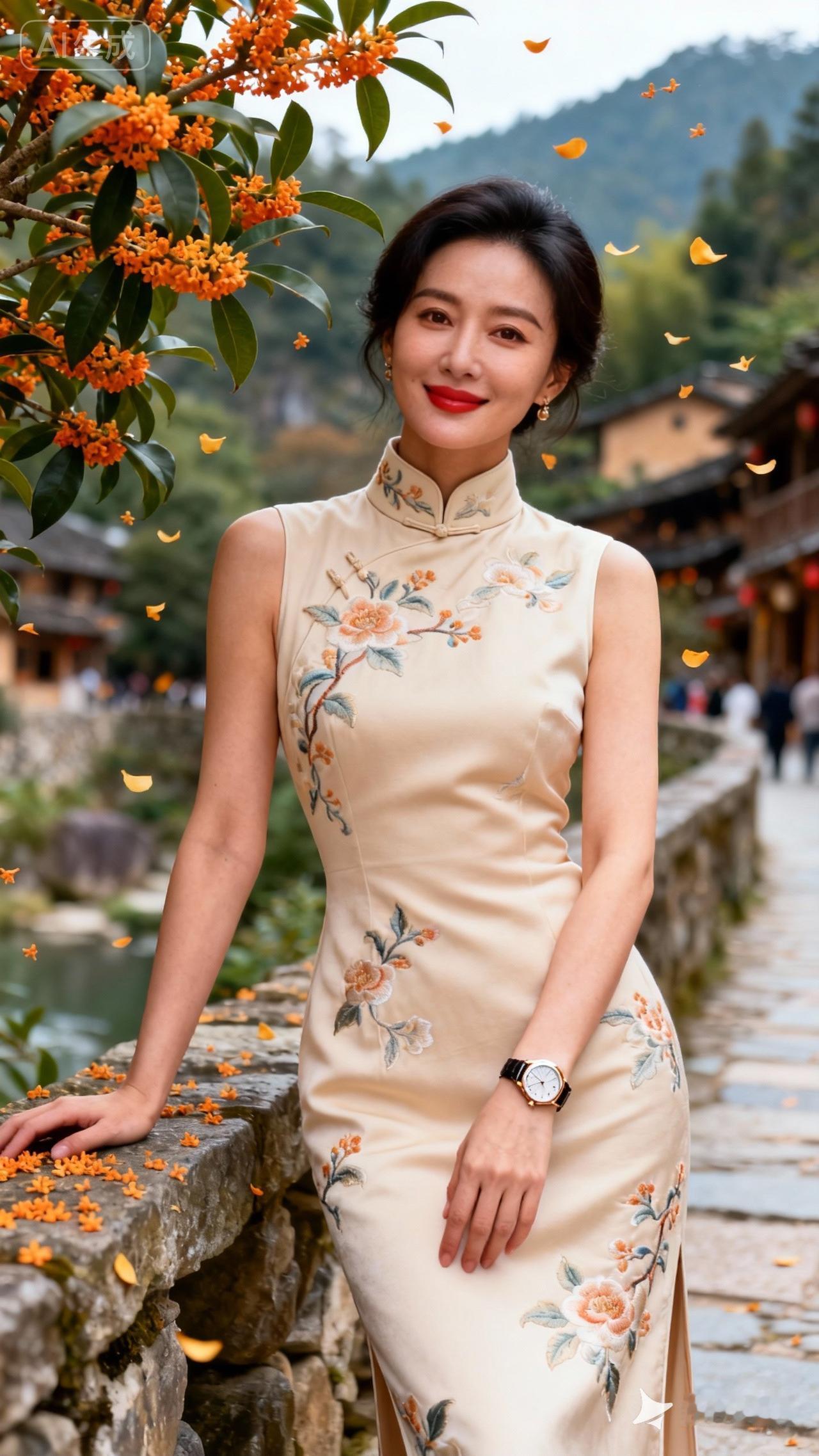 优雅旗袍，古韵江南，美不胜收！🌸👗🏞️