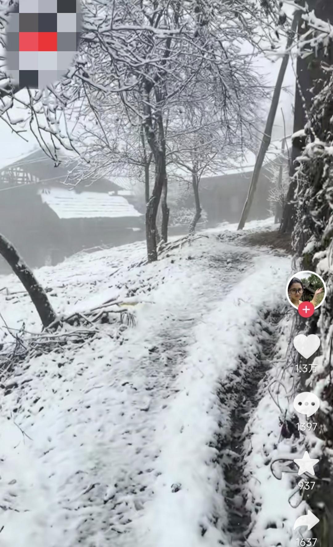 四川盆地的雪都到哪去了？小时候年年推门见雪，每年都能见到冰天雪地的风光，积雪很厚