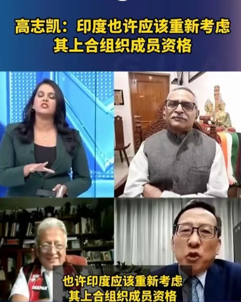 高志凯提议“以恒河为界”划定中印边境；印度主持人：我们打败了中巴最近，中国学