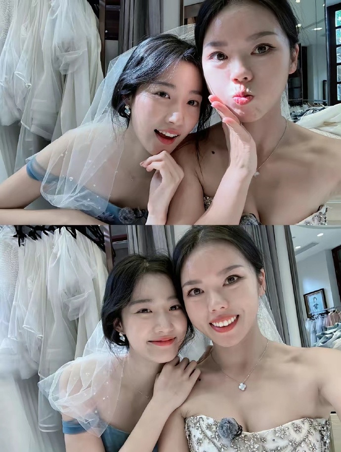 卢昱晓12月25日现身江苏一婚礼现场，担任了好友伴娘。她全程参与中式传统流程，