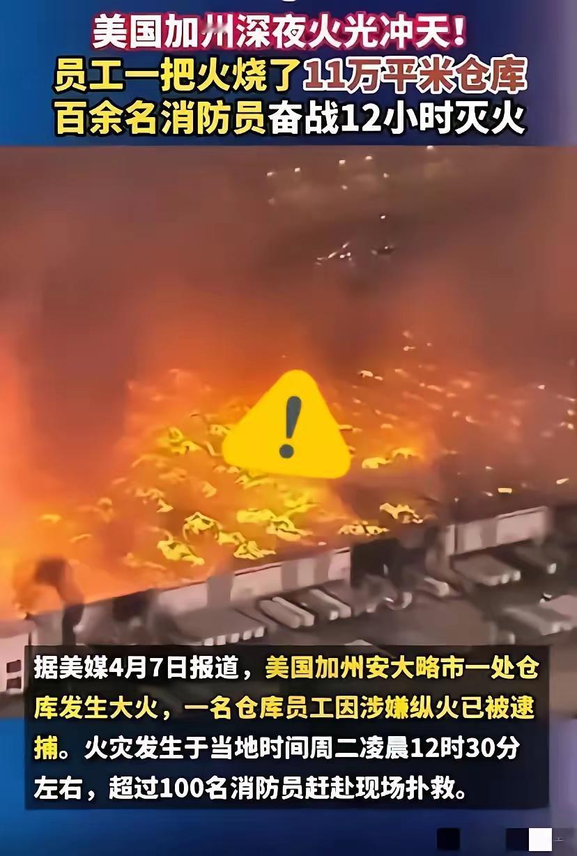 见过狠的，没见过这么绝望的。​4月8号凌晨，一个29岁的美国小伙，一把火把金佰