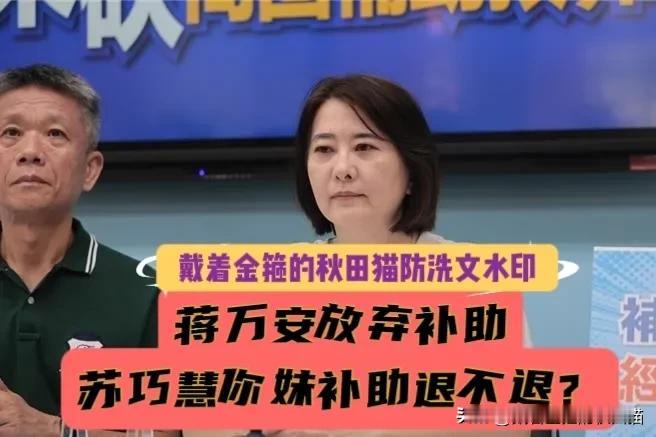 蒋万安儿子放弃交换生补助打脸绿营双标！王鸿薇对苏巧慧发出灵魂拷问：你妹的1999