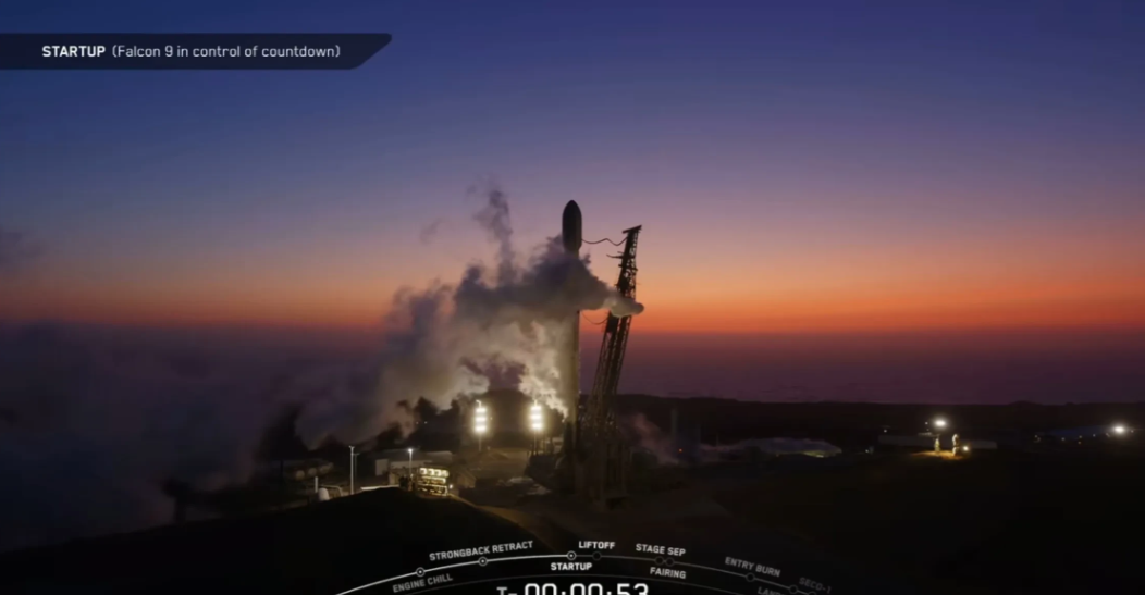 SpaceX今天中午在范登堡成功打了一发猎鹰9号火箭，使今年猎鹰轨道发射第74次