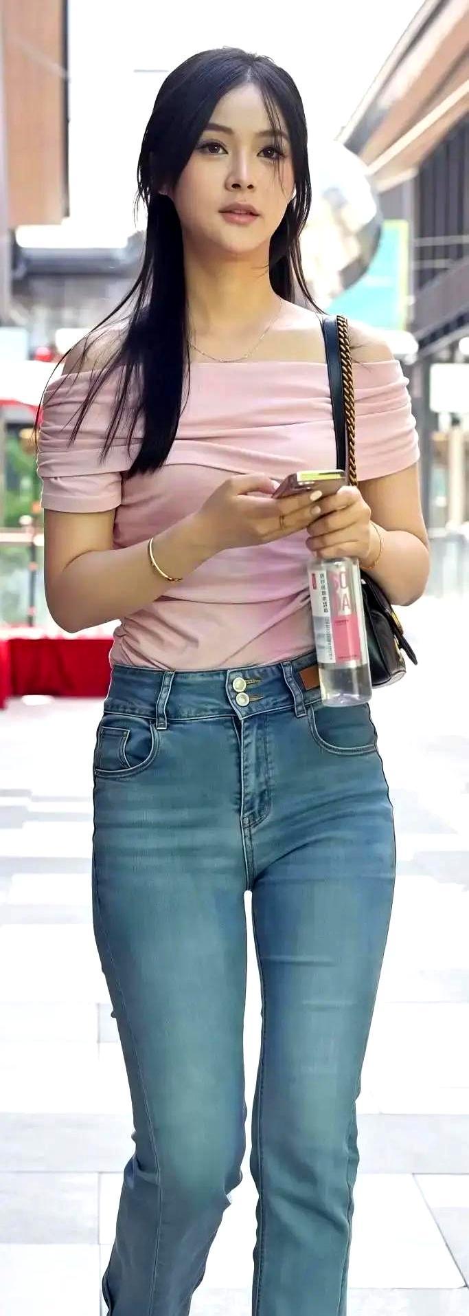 春天一到，抖音小红书被一条裤子刷屏：前开叉微喇牛仔。走路时裤脚劈叉，小腿若隐若现