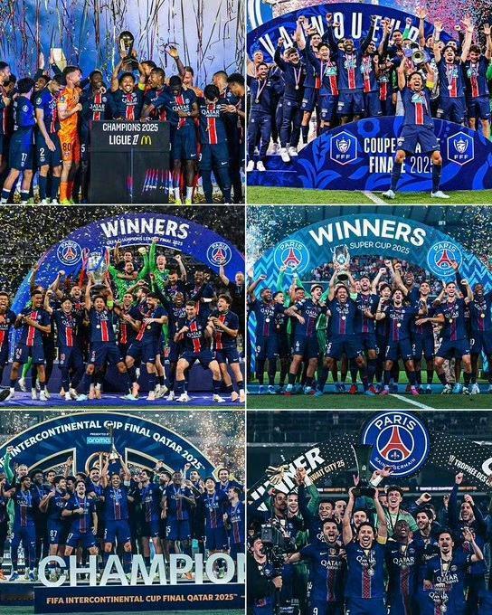 大巴黎拿了这么多冠军，还不是最强级别球队，今年还得证明。巴萨宇宙，皇马，拜仁
