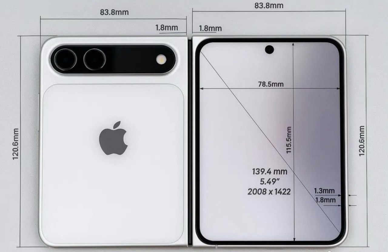 给大家找了一批iPhoneFold的外观渲染图iPhone18折叠，大家提前