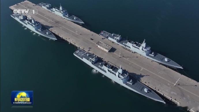 北部战区高调秀肌肉，4艘055同时停靠同一码头这4艘055堪称新时代的北部战区四