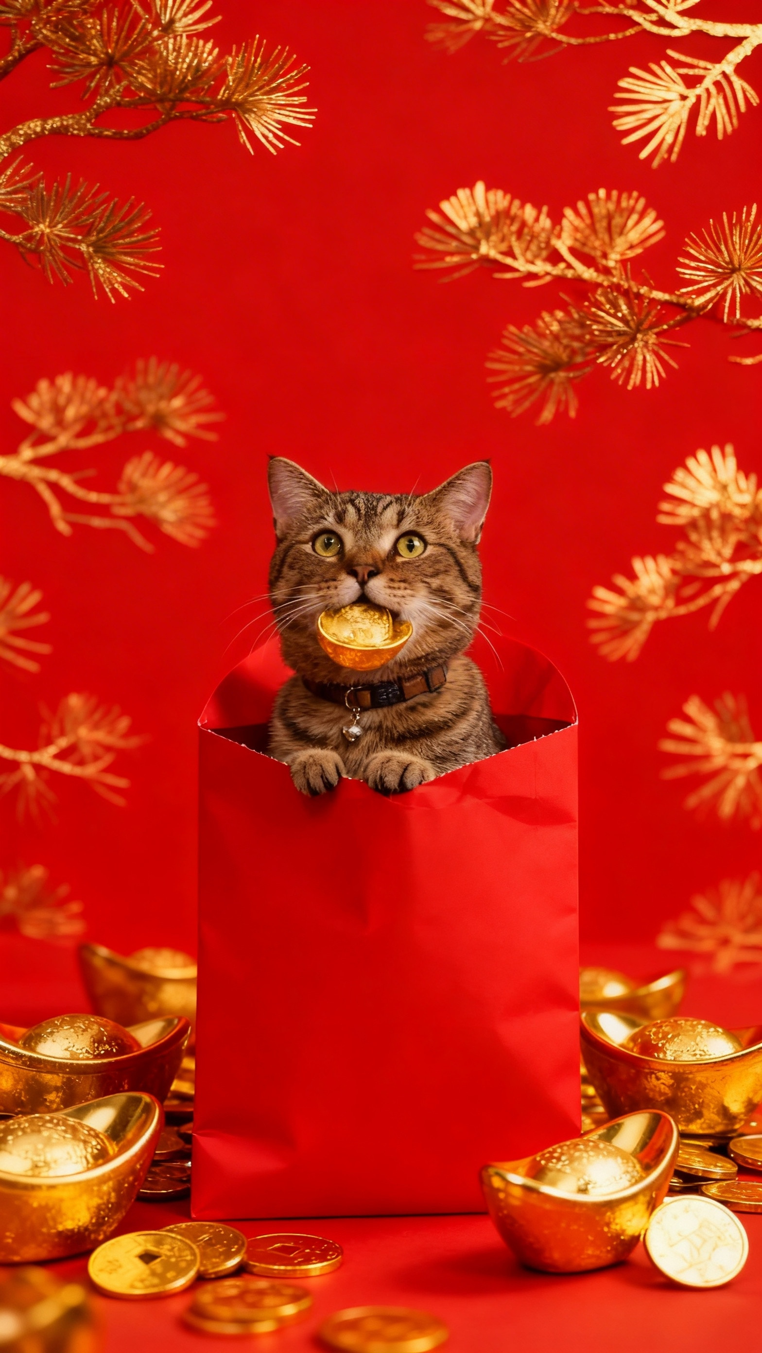 新年到，福气到！用YOYO给我家“丢丢”🐱一键生成超萌宠写真，也太可爱了吧用荣