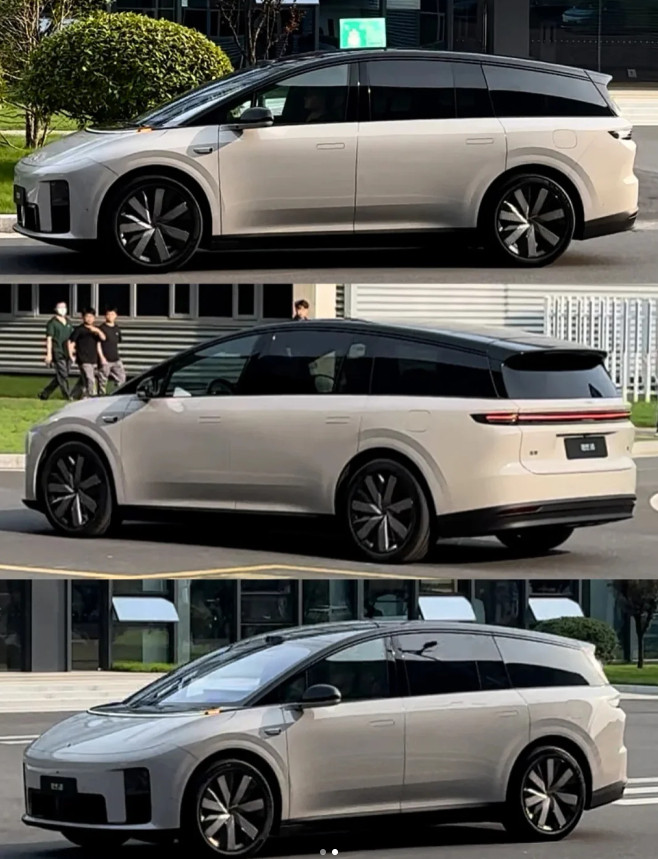 智界V9的预览真的让我眼前一亮前脸延续了熟悉的鸿蒙系设计，细看车灯，主灯上方配上