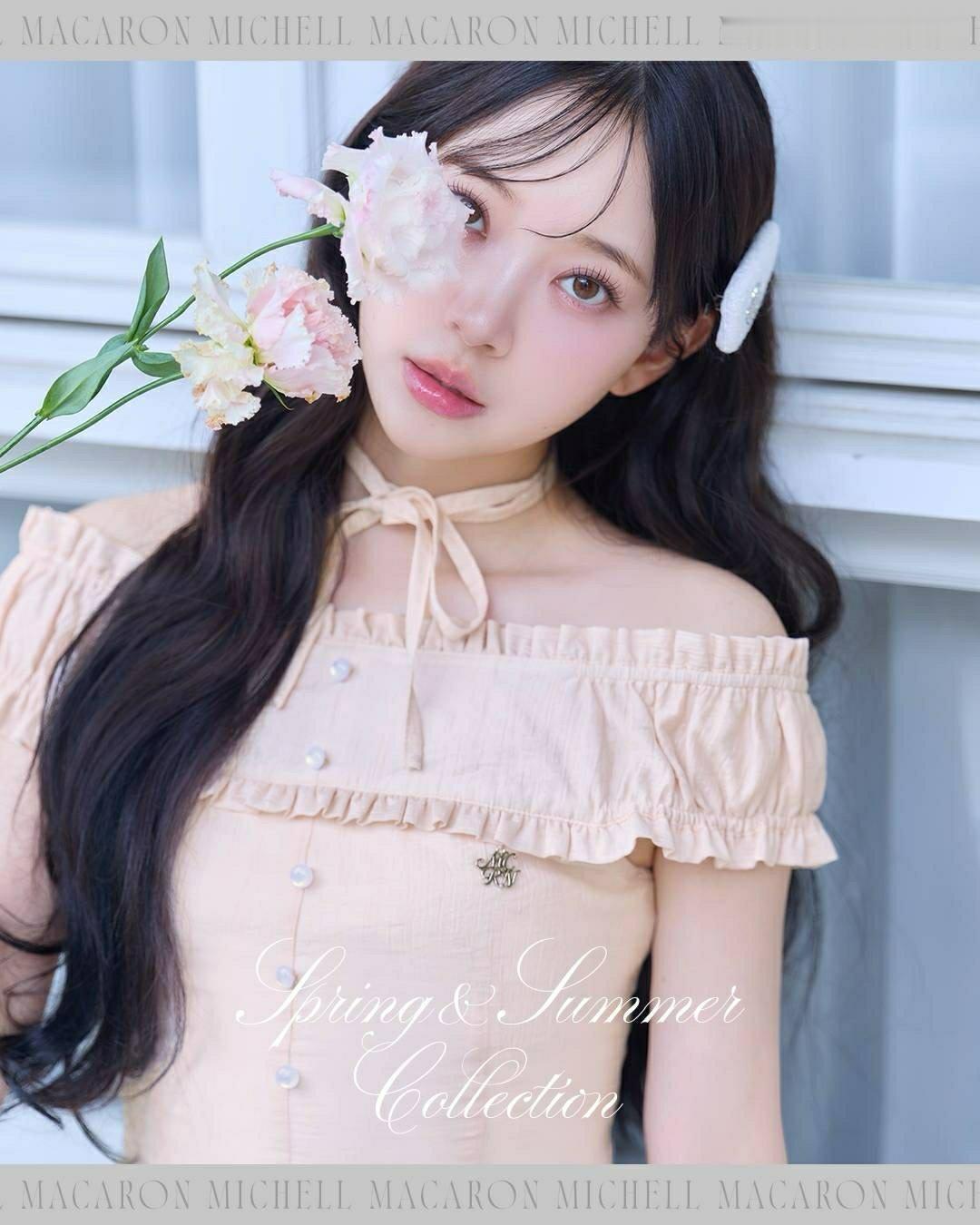 日娱新闻堀未央奈ミシェルマカロンアンバサダーの堀未央奈ちゃんが着こなす、mic