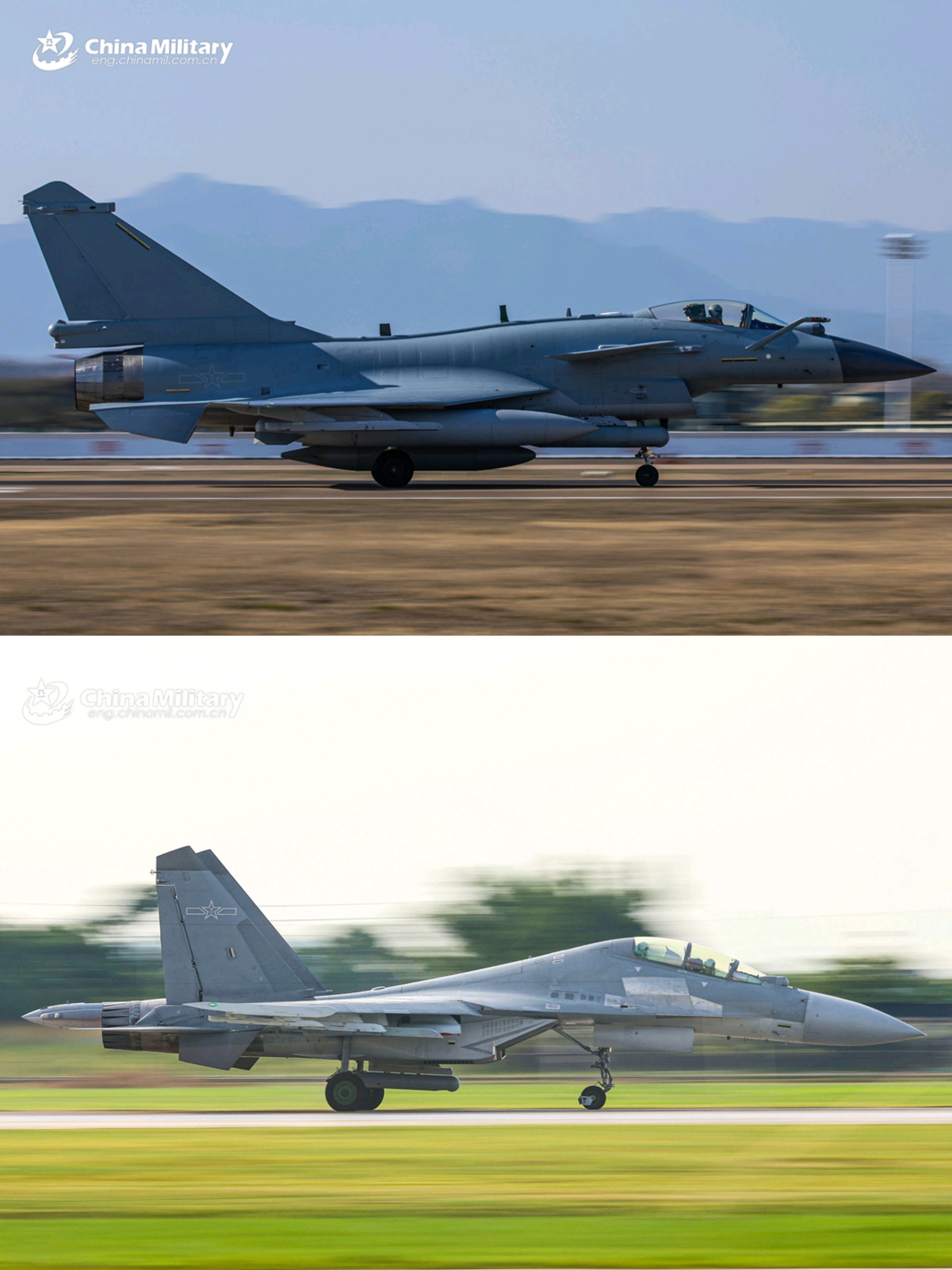 侧视图，挂载鹰隼Ⅲ的国发歼-10C/歼-16烽火问鼎计划制胜空天