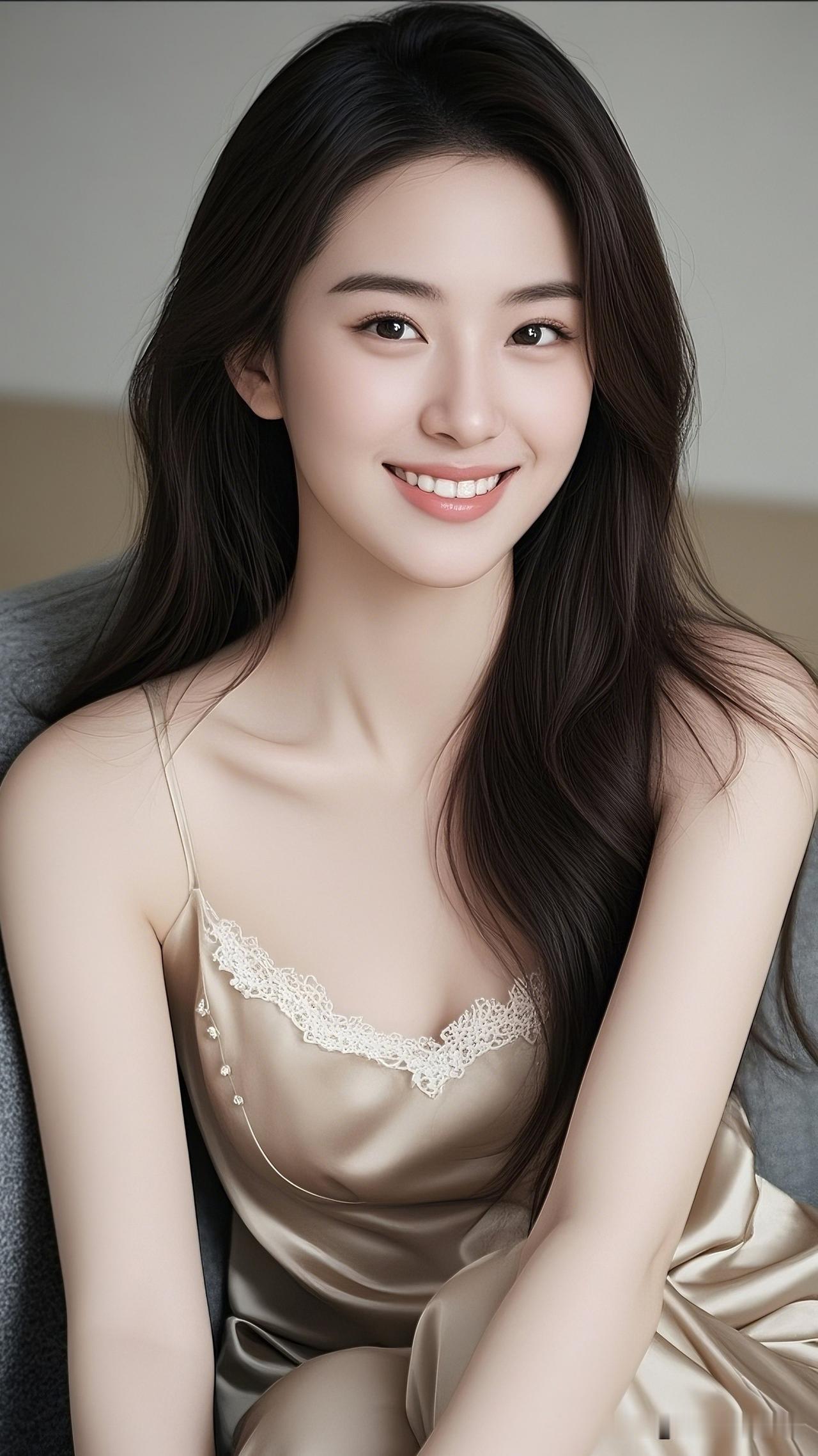 笑靥如花，倾国倾城。睡袍推荐女冬季甜美笑容，温柔可人，穿着蕾丝睡衣，散发迷人魅