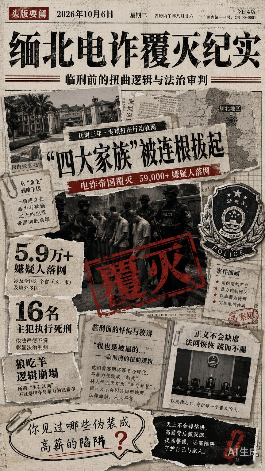 “狼生来就是要吃肉的，狮子就是要吃羊的。”纪录片里，明家犯罪集团主犯巫鸿明在临刑前的这句叫嚣，听得人