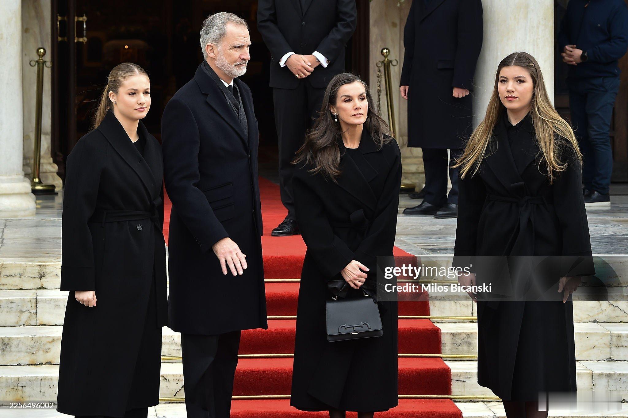 西班牙王室🇪🇸希腊王室1月19日，费利佩国王、莱蒂齐亚王后、阿斯图里亚斯
