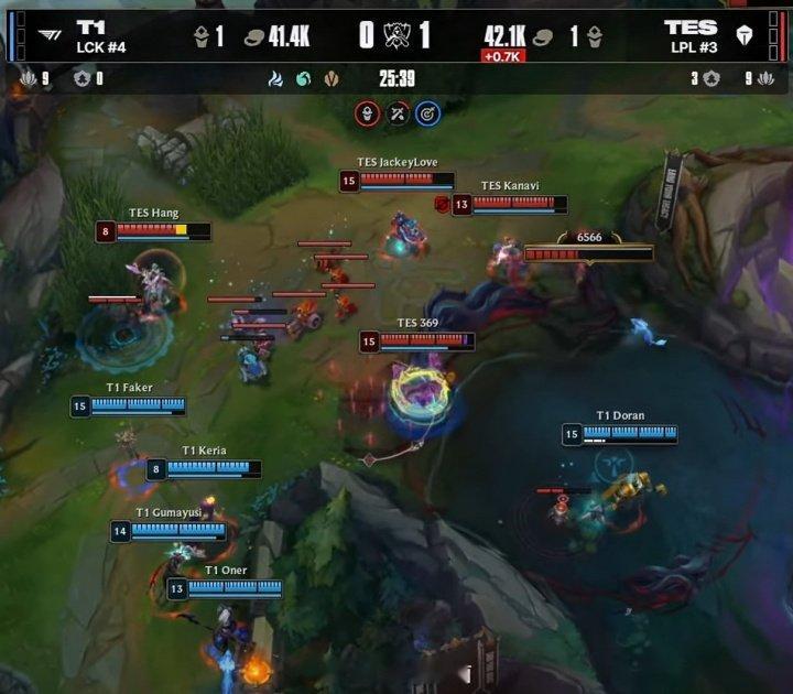 Kanavi失误小奶油尽力了黑色五分钟😨25分钟双方仅爆发一个人头！但T1在